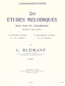 20 tudes Mlodiques vol.1 (no.1-10) pour tous les saxophones