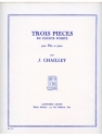 CHAILLEY J. 3 PIECES EN COURTE-POINTE FLUTE ET PIANO