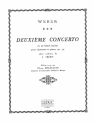 WEBER C.M./DELECLUSE CONCERTO N02 MIB MAJEUR OP74 CLARINETTE ET PIANO (CADENCES J.IBERT)