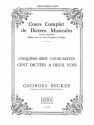 BECKER COURS COMPLET DE DICTEES/BL784 COURS MOYEN/5EME SERIE/100 DICTEES A 2 VOIX