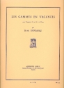 Les Gammes en vacances pour trompette en ut ou sib et piano