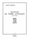 CHARPENTIER J. QUATUOR DE FORME LITURGIQUE 4 TROMBONES/PARTITION BL851 ET PARTIES