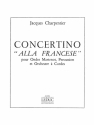 CHARPENTIER J. CONCERTINO ALLA FRANCESE (ONDES PERCU. ORCH.CORDES) PARTIE D'ONDES MARTENOT