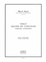 BITSCH 20 LECONS DE CONCOURS (EXERCICES D'HARMONIE) LIVRE DU MAITRE