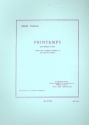 Printemps pour flute et piccolo, hautbois, clarinette, saxophone alto, cor, basson partition et parties