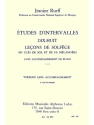 RUEFF ETUDES D'INTERVALLES 18 LECONS DE SOLFEGE 5 CLES VERSION B SANS ACCT