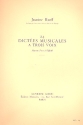 24 Dictes musicales  3 voix