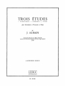 AUBAIN J. 3 ETUDES PERCUSSIONS ET PIANO