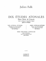 FALK 10 ETUDES ATONALES PIANO