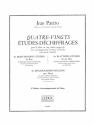 PATERO 80 ETUDES DE DECHIFFRAGES POUR FLUTE VOLUME 1 ACCOMPAGNEMENT DE PIANO