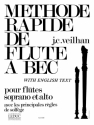 VEILHAN METHODE RAPIDE FLUTE A BEC