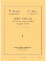 JORAND/DUPIN 7 PIECES VOL.1 (PATA-CAISSE-DROLERIE) PERCUSSION ET PIANO