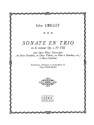 Sonate en trio en si mineur op.2,8 pour 2 fltes (hautbois/violons/flte et hautbois) et Bc