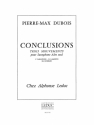 DUBOIS P.M. CONCLUSIONS SAXOPHONE MIB SEUL