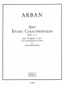 ARBAN/PICHAUREAU 7 ETUDES CARACTERISTIQUES TROMPETTE SIB ET PIANO