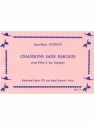 GUEDON J.M. CHANSONS SANS PAROLES FLUTE A BEC SOPRANO