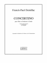 DEMILLAC CONCERTINO (FL.ET ORCH.CORDES) FLUTE ET PIANO