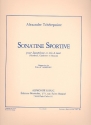 Sonatine sportive pour saxophone et trio a vent (hautbois, clarinette et bassoon) partition et parties