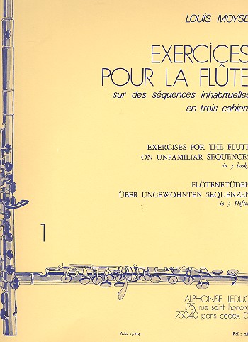 Exercices sur des sequences inhabituelles vol.1 pour flute