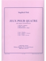 FINK JEUX POUR QUATRE 4 PERCUSSIONS/PARTITION ET PARTIES