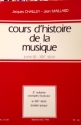 CHAILLEY J. COURS D'HISTOIRE DE LA MUSIQUE TOME 3 VOLUME 3:EXEMPLES MUSICAUX