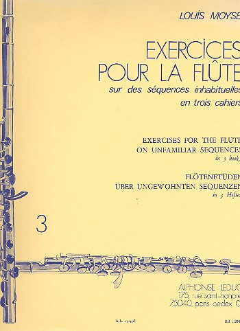 Exercices sur des sequences inhabituelles vol.3 pour flute