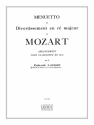 MOZART/DUPONT MENUETTO DU DIVERTISSEMENT EN RE MAJ/CLARINETTE SIB ET PIANO