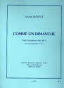 Comme un dimanche pour saxophone alto et piano