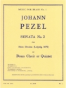 PEZEL/KING SONATA N02(HORA DECIMA) BRASS QUINTET/SCORE AND PARTS(PTION/PTIES)MFB001