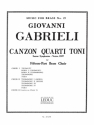 Canzon Quarti Toni for fifteen-part brass choir score and parts