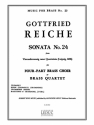 REICHE/KING SONATA N024 BRASS QUARTET/SCORE AND PARTS(PTION/PTIES)MFB023