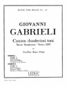 GABRIELI/KING CANZON DUODECIMI TONI 2 BRASS ENSEMBLES/SCORE/PARTS(PTION/PTIES)MFB034