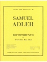 ADLER DIVERTIMENTO BRASS ENSEMBLE/SCORE AND PARTS(PTION/PTIES)MFB048