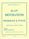 HOVHANESS SHARAGAN AND FUGUE BRASS QUARTET/SCORE AND PARTS(PTION/PTIES)MFB050