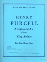 Allegro and Air from King Arthur for 2 trumpets, trombone (horn) and baritone (trombone, tuba) score and parts