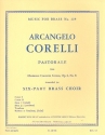 Pastorale from Concerto grosso op.6,8 for 2 cornets, 2horns, trombone and baritone or trombone (tuba) score and parts