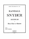 SNYDER RICERCAR BRASS QUARTET/SCORE AND PARTS(PTION/PTIES)MFB149