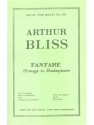 BLISS FANFARE HOMAGE TO SHAKESPEARE BRASS ENSEMBLE/PERC/SCORE/PARTS(PTION/PTIES)MFB153