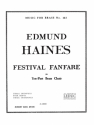 HAINES FESTIVAL FANFARE BRASS ENSEMBLE/SCORE AND PARTS(PTION/PTIES)MFB161