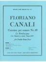 CANALI/KING CANZONA PER SONARE N018 BRASS ENSEMBLE/SCORE AND PARTS(PTION/PTIES)MFB174