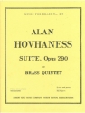 HOVHANESS SUITE OP290 BRASS QUINTET/SCORE AND PARTS(PTION/PTIES)MFB245