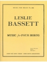 BASSET MUSIC FOR 4 HORNS 4 HORNS(COR)/SCORE AND PARTS(PTION/PTIES)MFB246