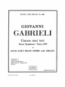 GABRIELI/KING CANZON NONI TONI BRASS QUARTET/SCORE AND PARTS(PTION/PTIES)MFB408