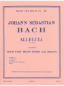 BACH J.S./KING ALLELUIA FROM CANTATA N0142 BRASS QUARTET/ORGAN/SCORE/PARTS(PTION/PTIES)MFB506