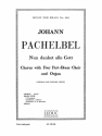 Nun danket alle Gott for mixed chorus, brass chorus and organ score and instrumental parts (dt/en)