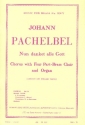 Nun danket alle Gott fr gem Chor, Blechblser und Orgel Partitur (dt/en)