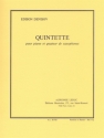 DENISOV QUINTETTE PIANO ET QUATUOR DE SAXOPHONES/PARTITION/PARTIES