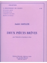 AMELLER 2 PIECES BREVES VIOLONCELLE OU CONTREBASSE ET PIANO (LM076)