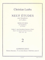 9 Etudes vol.2 . pour saxophone soprano et tnor