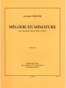 GHIDONI MELODIE EN MINIATURE SAXOPHONE ALTO OU TENOR ET PIANO